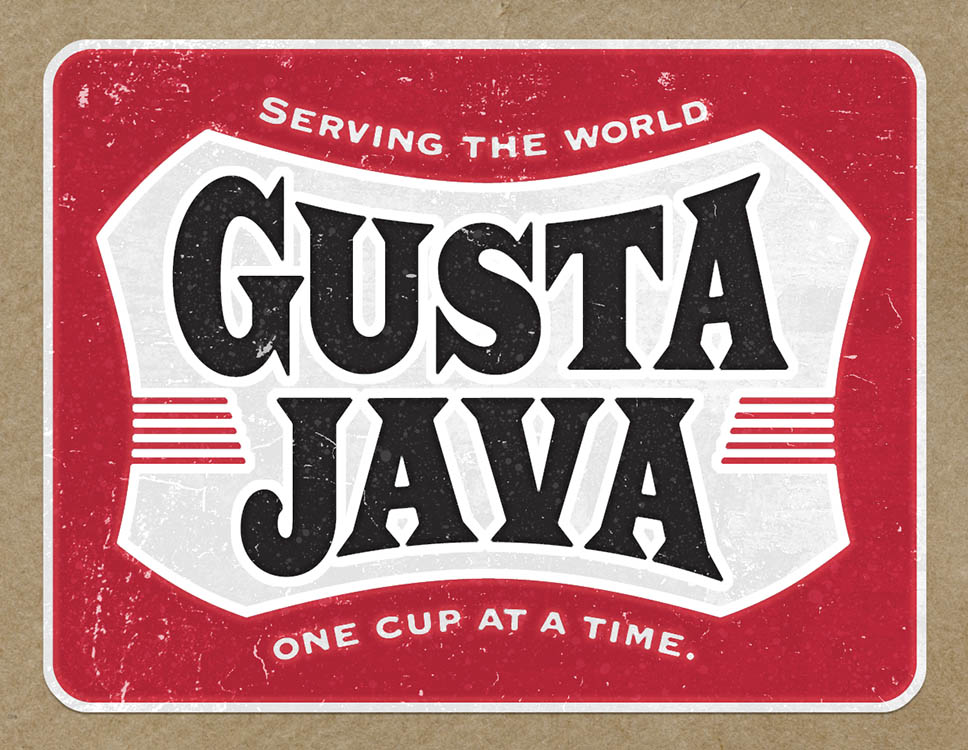 Gusta Java label design
