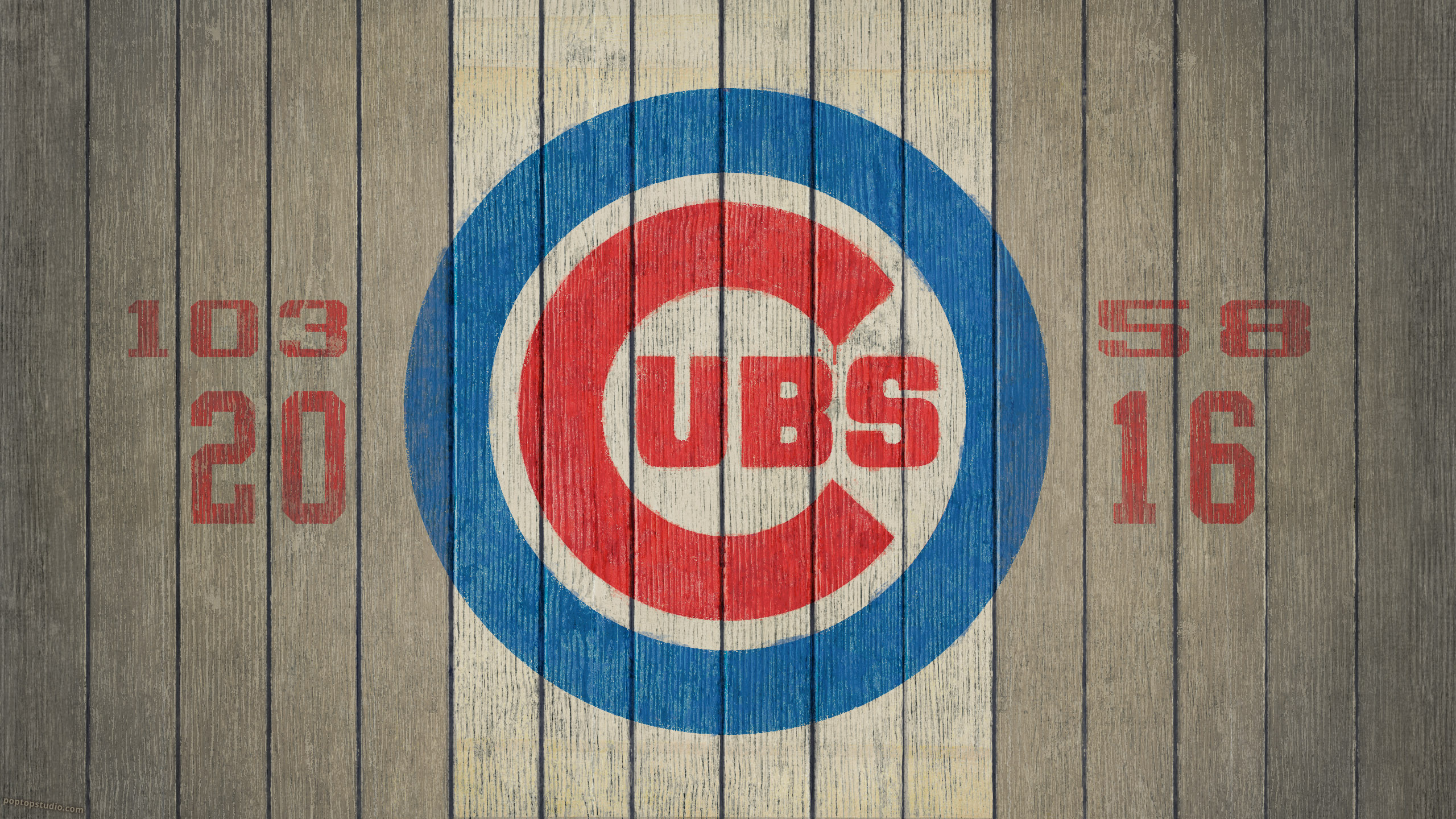 Wallpaper #4 – Celebrating the 2016 Chicago Cubs - PopTop Studio, LLC